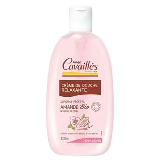 Cavaillès Crème de Douche Relaxante Amande Bio et Rose 250ml