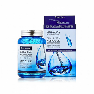 Farmstay Collagen & Hyaluronic Acid All-In-One Ampoule 250ml – Image 1