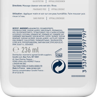 CeraVe Gel Moussant Purifiant Peaux Normales à Grasses 236ml