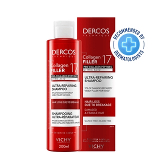 Vichy Dercos Shampoing Ultra-Réparateur Collagen 17 Filler 200 ml