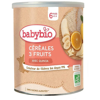 Babybio Céréales 3 Fruits avec Quinoa 220g