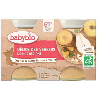 Babybio Délice des Vergers - Potion Fruitée 2x130G
