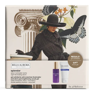 Bella Aurora Coffret Splendor Anti - Âge : Sérum 30ml + Gel Exfoliant 75ml