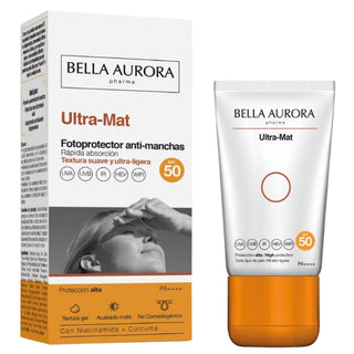 Bella Aurora Ultra Mat Gel Solaire Anti - Taches SPF 50+ 50ml