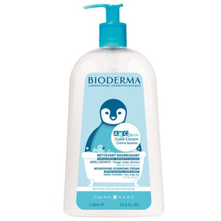 Bioderma ABCDerm Cold - Cream Crème Lavante Nourrissante 1L