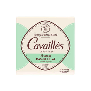 Cavaillès Nettoyant Visage Solide & Masque Éclat Concombre BIO