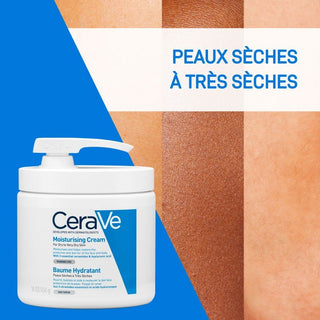 CeraVe Baume Hydratant Nourrissant avec Pompe pour Peau Sèche à Très Sèche - 454g