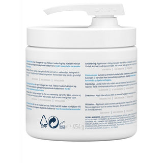 CeraVe Baume Hydratant Nourrissant avec Pompe pour Peau Sèche à Très Sèche - 454g