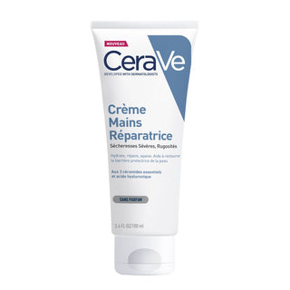 CeraVe Crème Mains Réparatrice pour Peaux Très Sèches et Rugueuses - 100ml