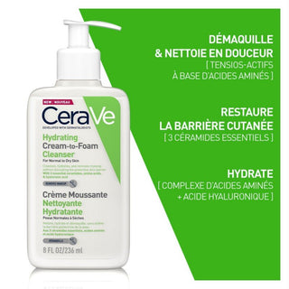 CeraVe Crème Moussante Nettoyante Hydratante 236ml