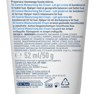 CeraVe Gel-Crème Hydratant Oil Control 52ml