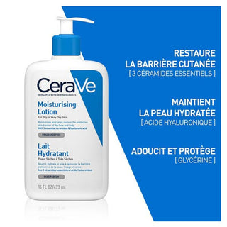 CeraVe Lait Hydratant Peau Sèche à Très Sèche 473ml