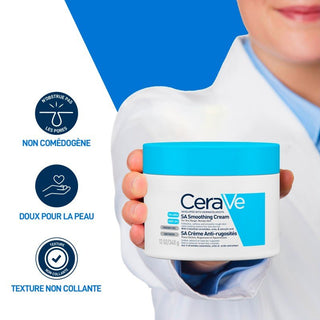CeraVe SA Crème Anti-Rugosités Peau Sèche, Rugueuse et Squameuse 340g