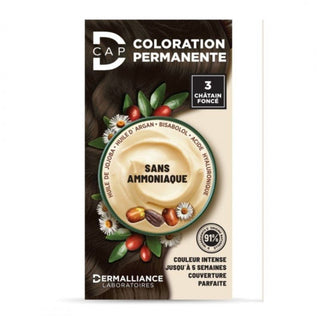 D - Cap Coloration Permanente Châtain Foncé N°3