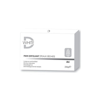 D - White Savon Exfoliant Éclaircissant Peaux Sèches - 200g