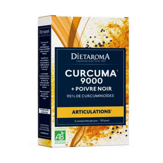 Dietaroma Curcuma 6000 & Poivre Noir Bio - 60 Comprimés