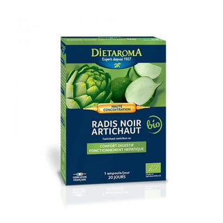 Dietaroma Radis Noir et Artichaut Bio Ampoules Haute Concentration
