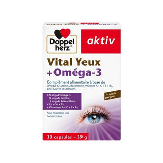 Doppel Herz Activ Vital Yeux + Oméga - 3 - 30 Capsules