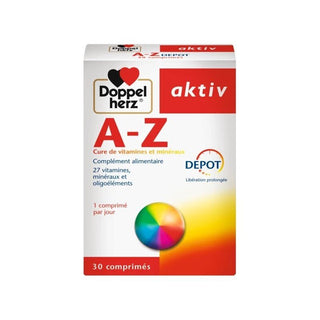 Doppel Herz Aktiv A - Z Depot - Cure de Vitamines et Minéraux - 30 Comprimés