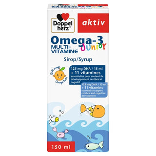 Doppel Herz Aktiv Oméga - 3 Multi - Vitamine Junior Sirop 150ml