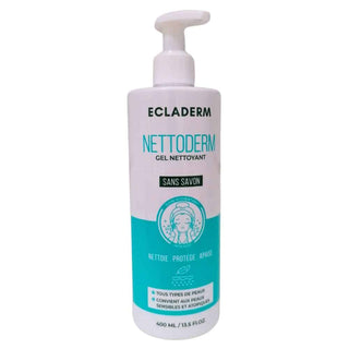 Ecladerm Nettoyant Visage Gel à l'Eau de Rose 400ml