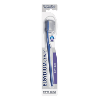 Elgydium Brosse à Dents Orthodontique Clinic Ortho X Medium Adulte