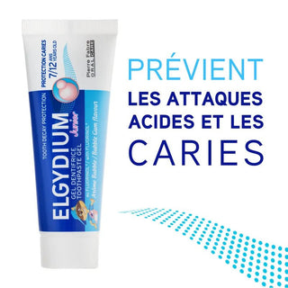 Elgydium Junior Dentifrice Bubble Gum 7 - 12 Ans