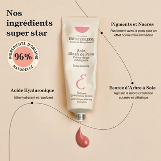 Embryolisse Soin Blush De Peau Crème Visage Révélatrice d'Éclat Rose Lumière 30ml