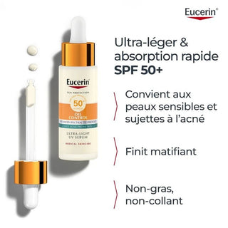 Eucerin Sérum UV Oil Control Ultra-Léger SPF50+