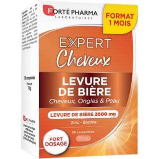 Forté Pharma Expert Levure de Bière Cheveux, Ongles et Peau 2000mg – 28 Comprimés