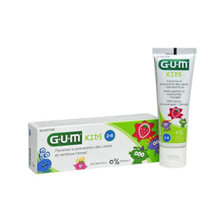 GUM Kids Dentifrice Fluoré pour Enfants 2-6 Ans 50ml