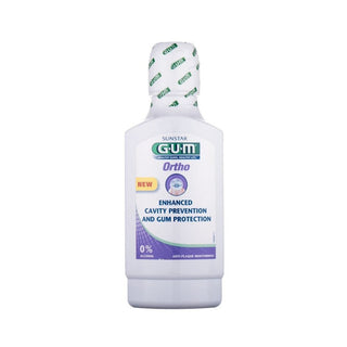 GUM ORTHO Bain de Bouche Anti-Plaque Fluoré 300ml