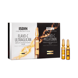 ISDIN Flavo - C Sérum Jour et Nuit 2+2 Ampoules - Antioxydant et Réparateur