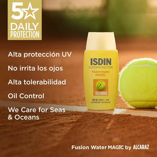 ISDIN Fusion Water Magic by Alcaraz SPF 50 - Protection Solaire Visage Ultra - Légère