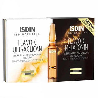 ISDIN Isdinceutics Sérum Antioxydant et Réparateur 24h - Flavo - C Ultraglican & Melatonin