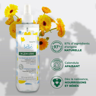 Klorane Bébé Eau Fraîche Parfumée au Calendula 500ml
