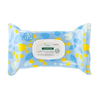 Klorane Bébé - Lingettes Nettoyantes Douces au Calendula BIO - 70 Pièces