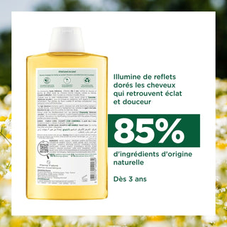 Klorane Camomille Shampooing Éclaircissant Cheveux Blonds - 400ml