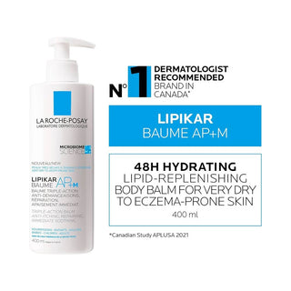 La Roche-Posay Lipikar Baume AP+M 400ml - Soin Relipidant Triple-Réparation