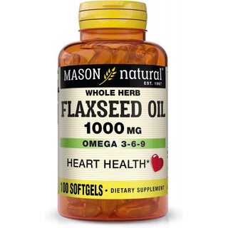 Mason Natural Flaxseed Oil 1000 mg - 100 Softgels