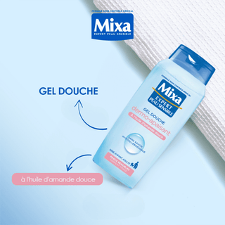 Mixa Expert Gel Douche Dermo - Apaisant à l'Huile d'Amande Douce 400ml
