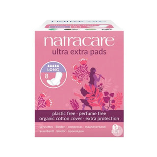 Natracare Serviettes Hygiéniques  Ultra Extra Long 8 Unités