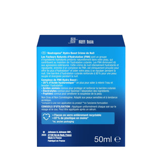 Neutrogena Hydro Boost Crème de Nuit Hydratante 50ml