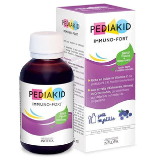 PediaKid Immuno - Fort Sirop Goût Myrtille 125 ml