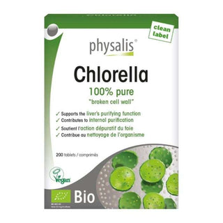 Physalis Chlorella + Spirulina Bio 200 Comprimés