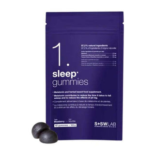 S+SWLAB 1 Sleep Gummies Goût Myrtille