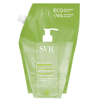 SVR SEBIACLEAR Gel Moussant Nettoyant Éco - Recharge 400ML