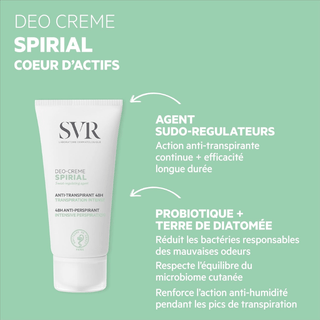 SVR Spirial Crème Déodorant Anti-Transpirant Intense 50ml