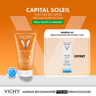 Vichy Capital Soleil Émulsion Anti - Brillance Toucher Sec SPF50