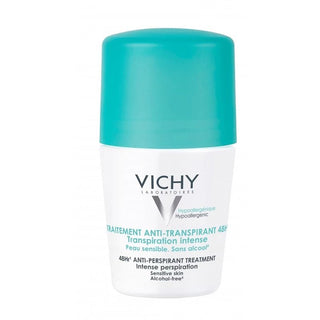 Vichy Déodorant Anti-Transpirant Intense 48H Roll-On - Peau Sensible 50ml